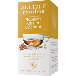 Rooibos, Chai & Coconut Tea 20 Sachets | Aids Digestion