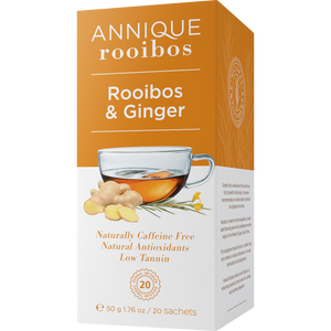 Rooibos & Ginger Tea 20 Sachets | Assists Detox Process
