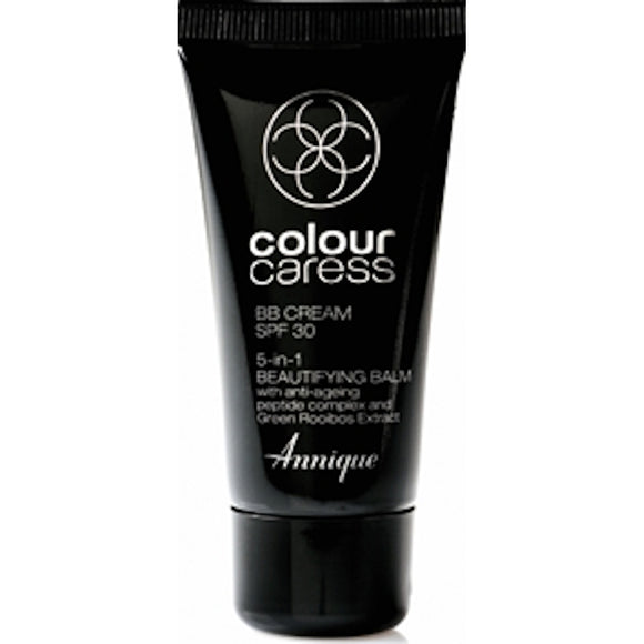 A tube of Annique's Colour Caress BB Cream with Rooibos for Skincare